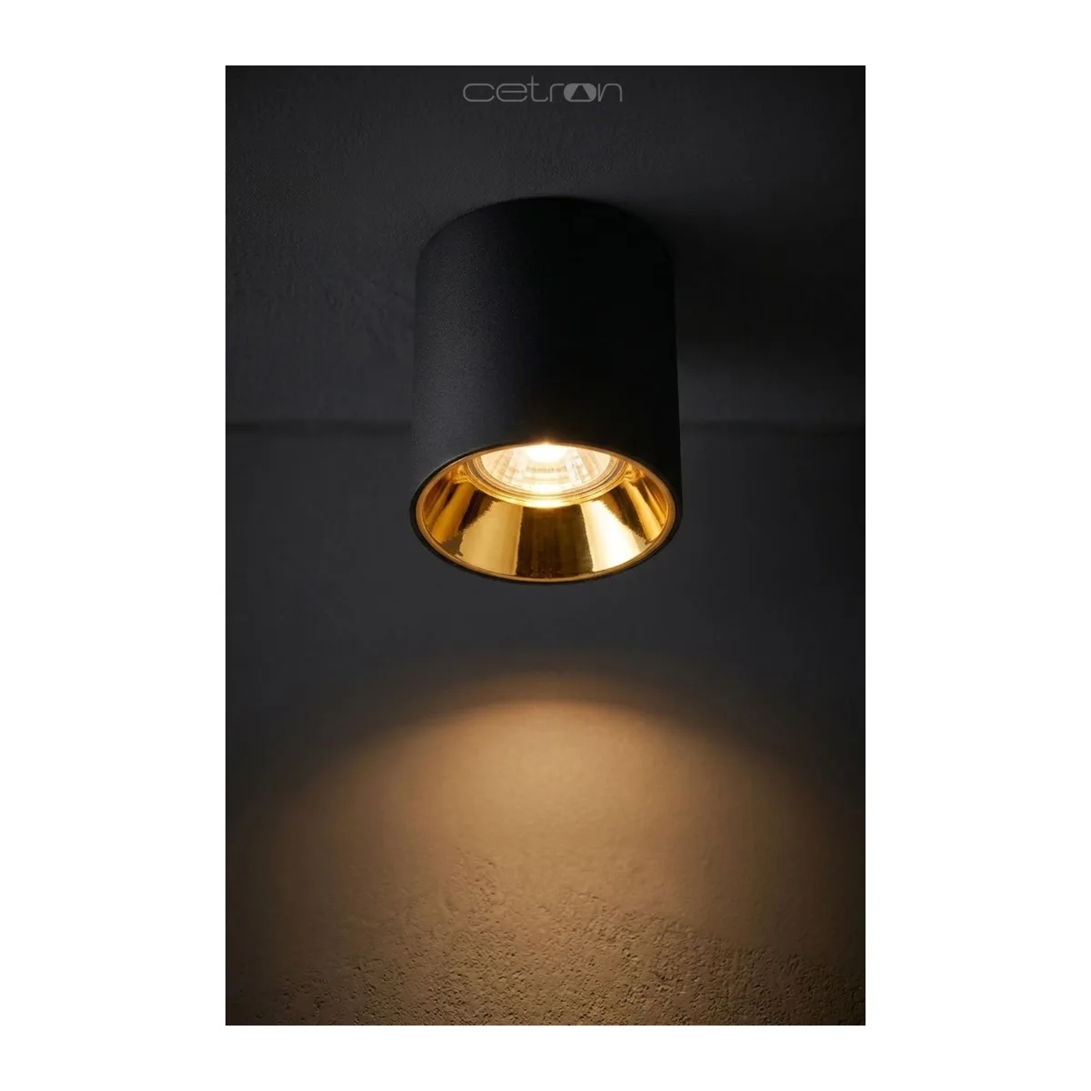 Gold Reflektör GU10 S/Ü Spot Kasa Siyah