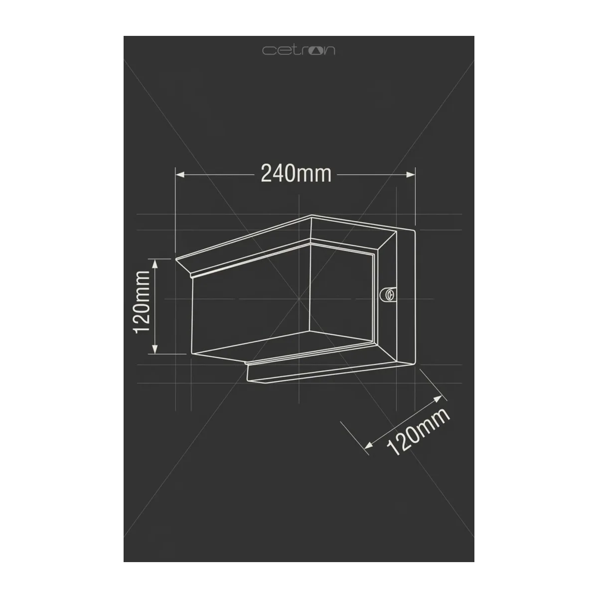 Lunar PC Bahçe Aplik E27 - Görsel 3