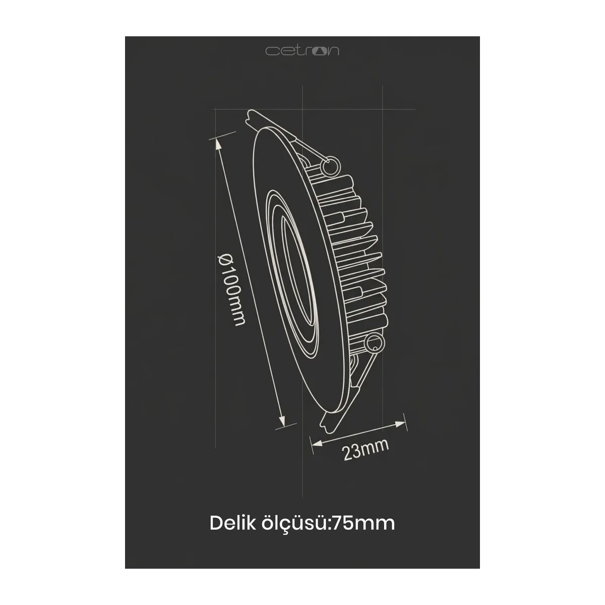 Antik Bronz Alüminyum Spot GU10 - Görsel 4